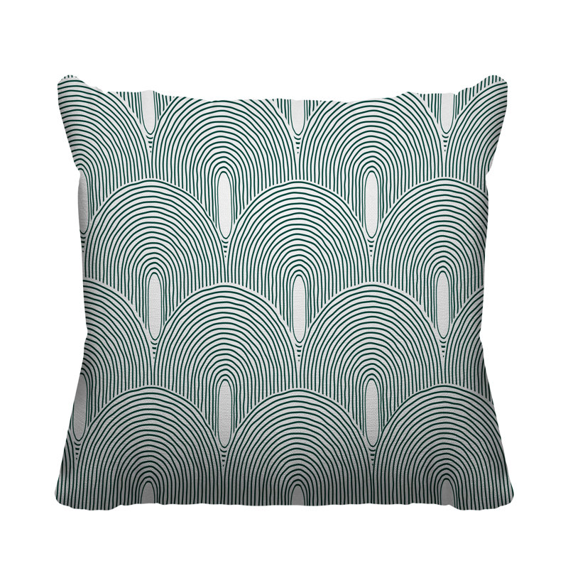 Limpo Starburst Indoor/Outdoor Throw Pillow, 20"H x 20"W, Emerald, Square