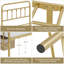 Metal Bed Frame with Vintage Headboard-435665680-440224278