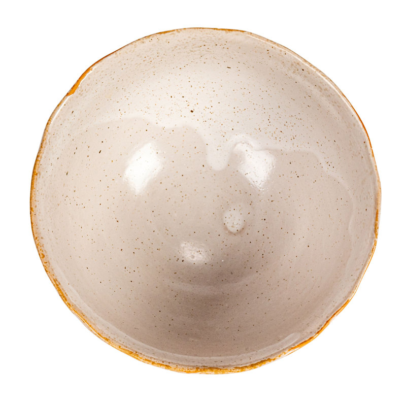 Round Stoneware Bowl Dinnerware Set With Reactive Glaze