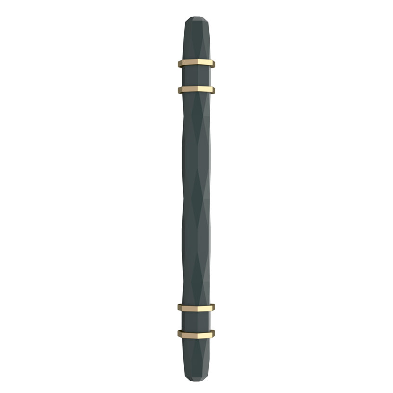 Modern Black Bronze and Golden Champagne Bar Pull