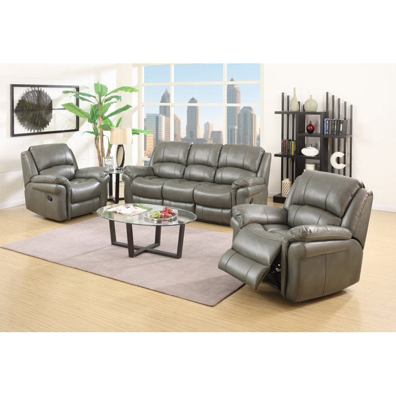Arles 3 - Piece Faux Leather Living Room Set