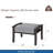 8-Piece Metal Patio Furniture Set, 9-Seat All-Weather Conversation Sofa With 4 Inches Thick Gray Cushions, Khaki Frame, Coffee Table, Side Table, End Table & Ottomans For Porch Backyard Garden-1732804326-1732804324