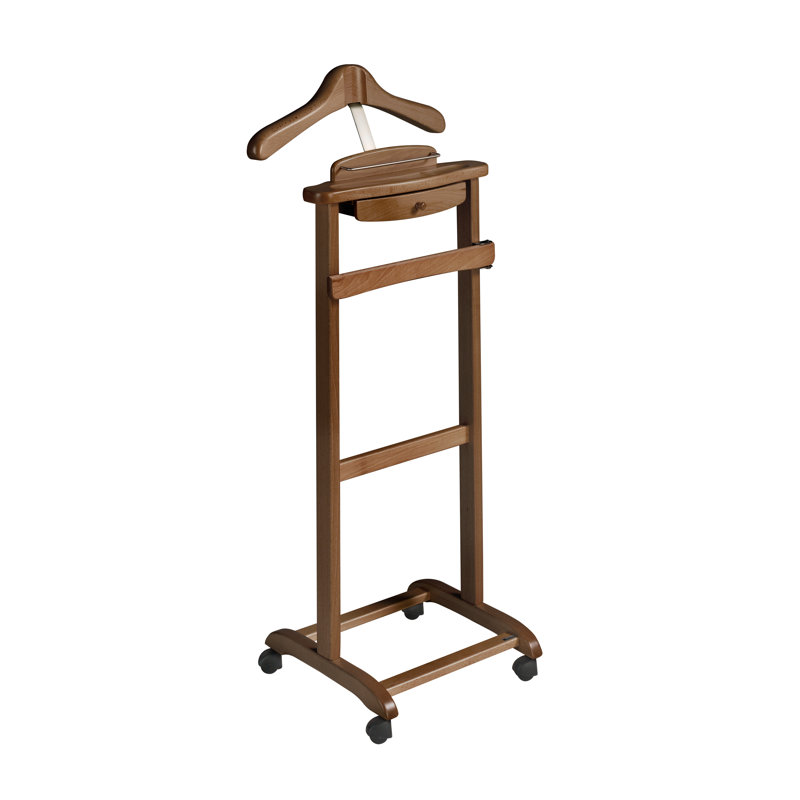 Freestanding Valet Stand, Walnut