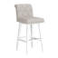 Tabouret pivotant à hauteur réglable en bois et capitonné Dorreen-1344263703-1344263701