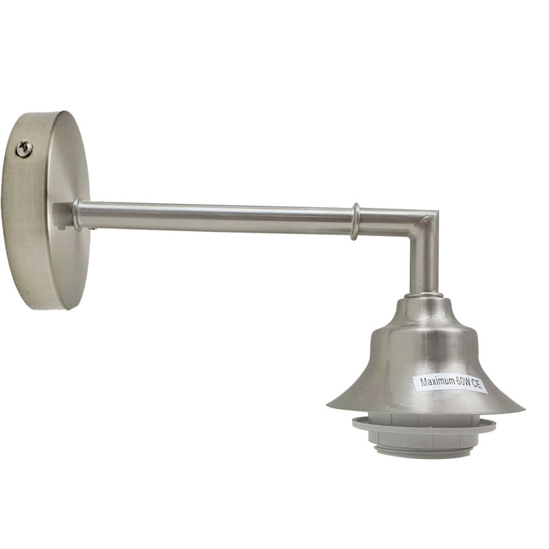 Goodrum Armed Sconce, Satin Nickel