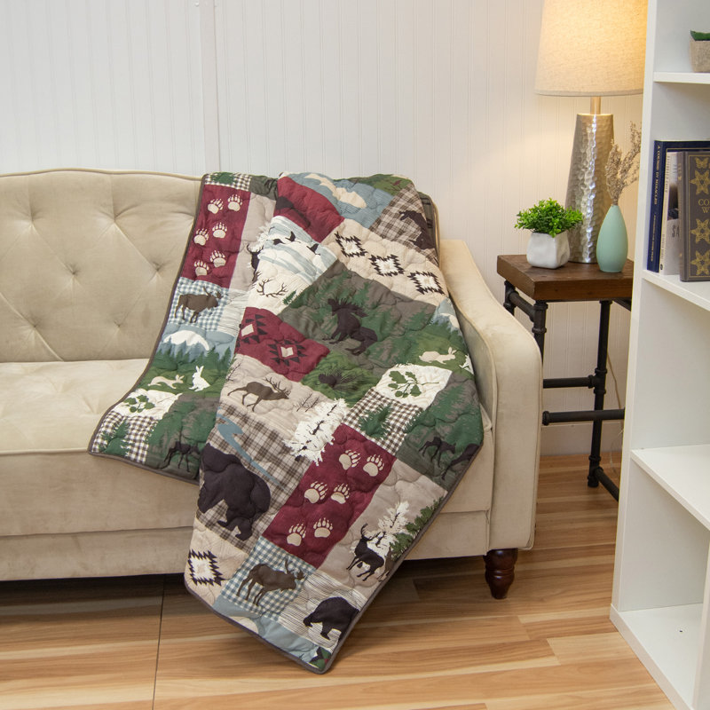 Your Lifestyle by Donna Sharp Montana Forest Rustic Quilted Throw