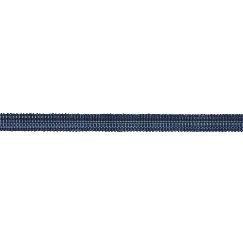 Ruban de coton étroit Schumacher x Patterson Flynn, Indigo