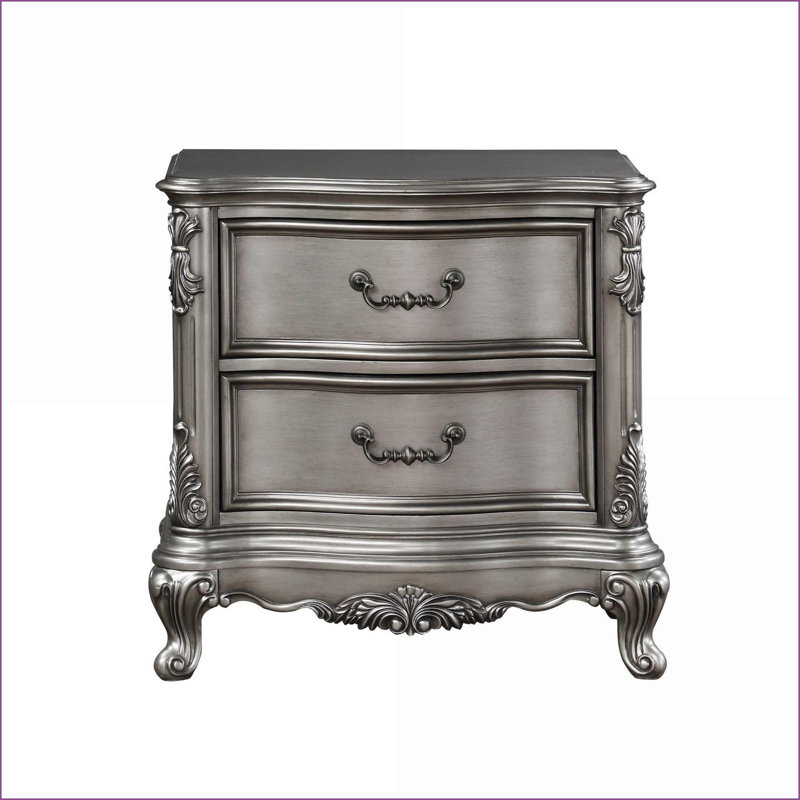 Table de chevet 2 tiroirs Traditional