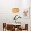 Luminaire suspendu 20 po en forme de nid d'oiseau en bambou