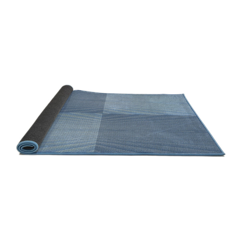 Tapis bleu / gris Choute, Rond 8 pi