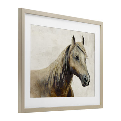 Sea Biscuit Horse, reproduction encadrée sous verre, conception de Jacob Q