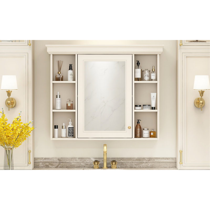 Armoire murale de salle de bain Modern, Naturel