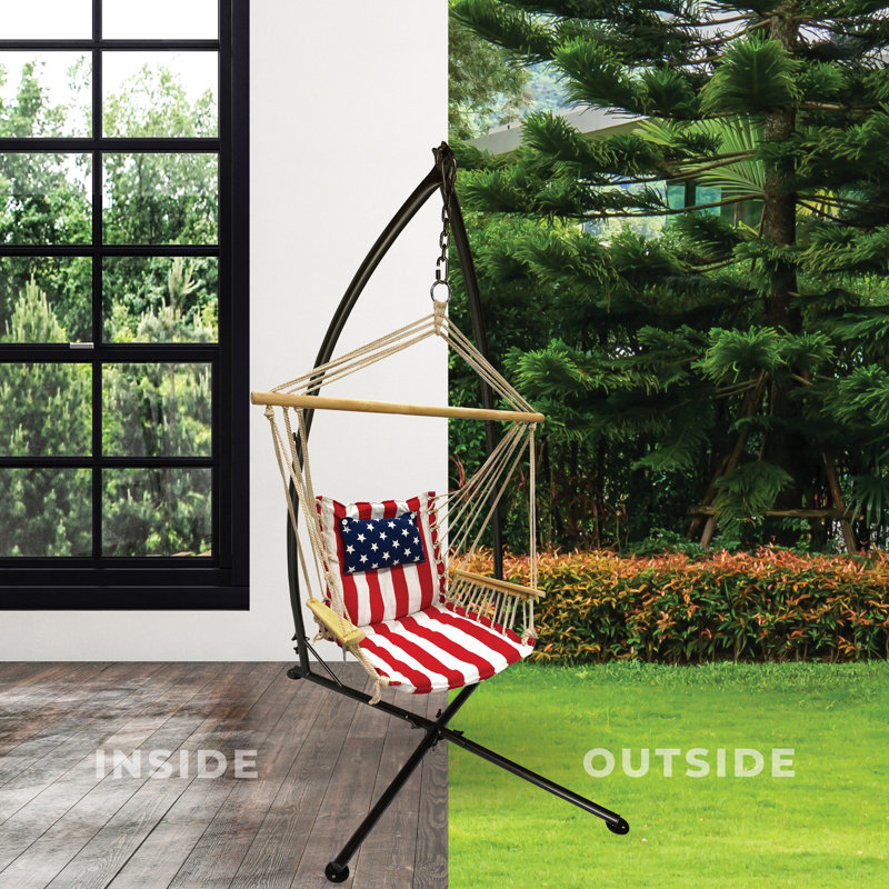 1 Person Chair Hammock, Red/White and Blue