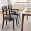 Chaise d'appoint rembourrée en bois massif de style Mid-Century-1420856167