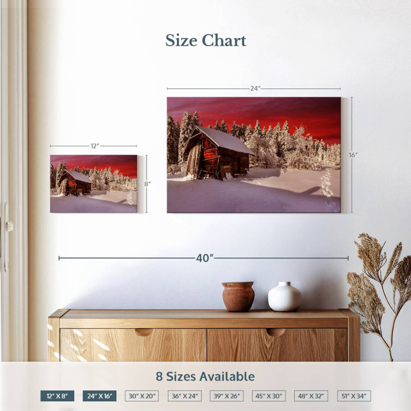Lilie rustique chalet d'hiver, H 16 po x l 24 po