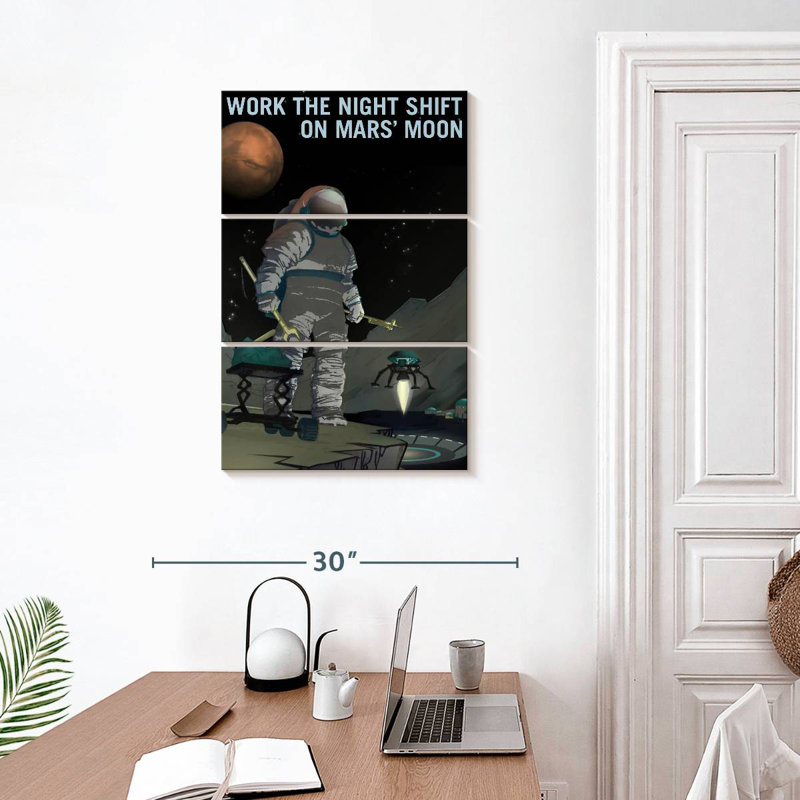 Oberle Mars Explorers Wanted Poster VI, 32" H x 20" W