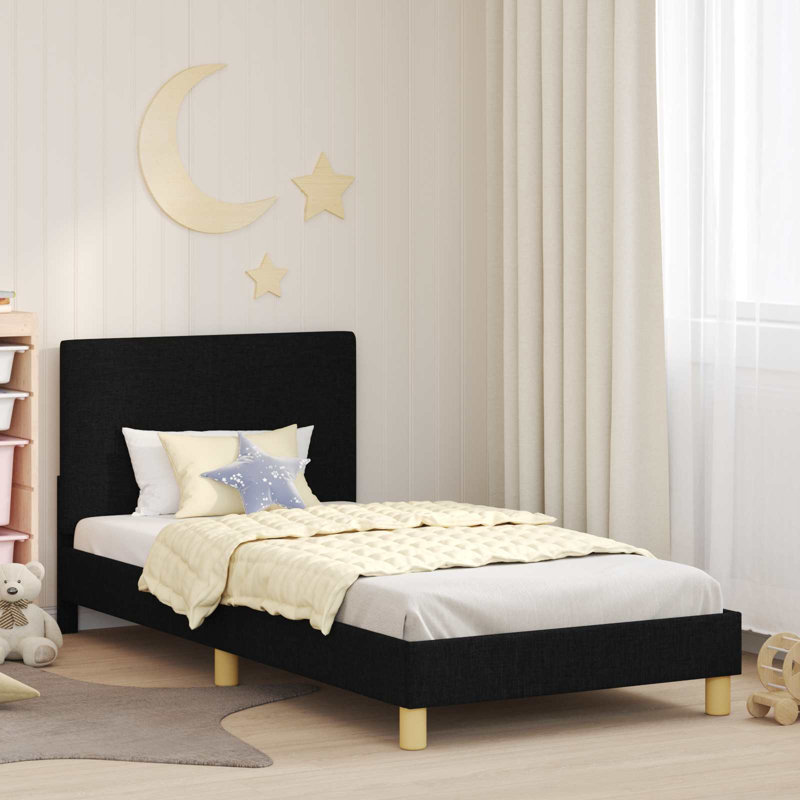 Bed Frame, European Single (90 x 200 cm), Black
