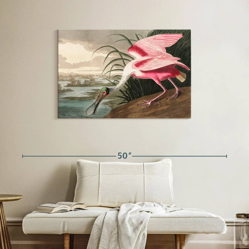 Brampt Roseate Spoonbill, 26" H x 39" W