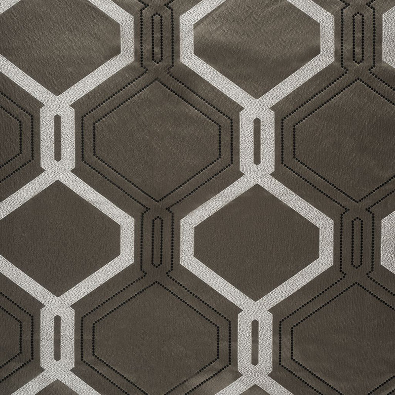 Geometric Fabric, Dark Gray