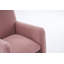 Chaise berçante en tissu avec repose-pieds Teddy-702460789