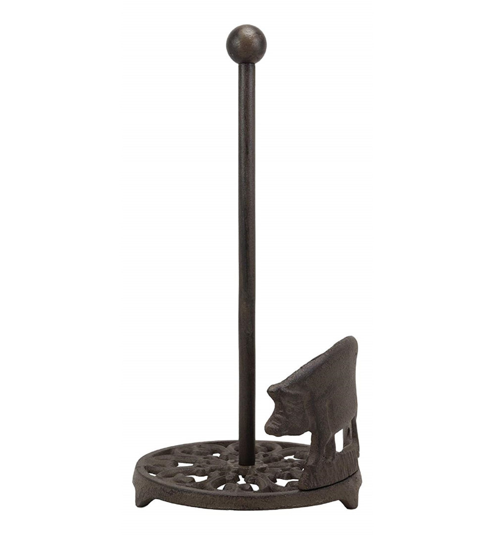 Metal Freestanding Paper Towel Holder Fleur De Lis Living