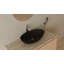 Lavabo de salle de bain vasque en résine 25,5 po x 13,7 po Badeloft WB-04-MBLK-138194082