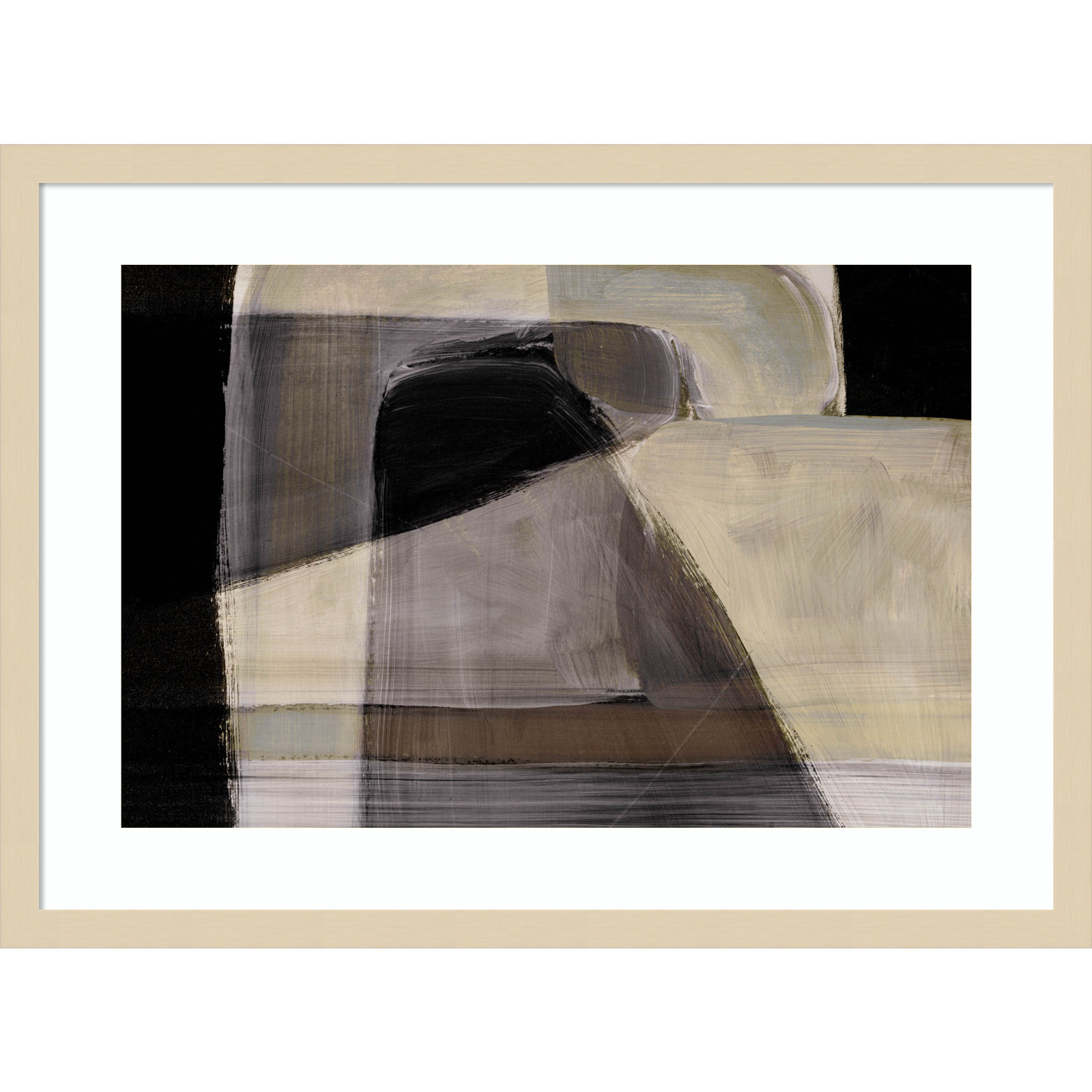 Cleve "Moods" Print by Dan Hobday, Brown, 19" H x 25" W