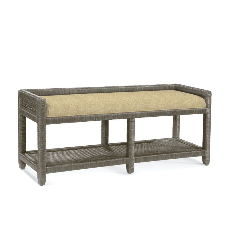 Banc de rangement Silvio Glinda, Performance beige sucre; 0863-93, Pierre de foyer