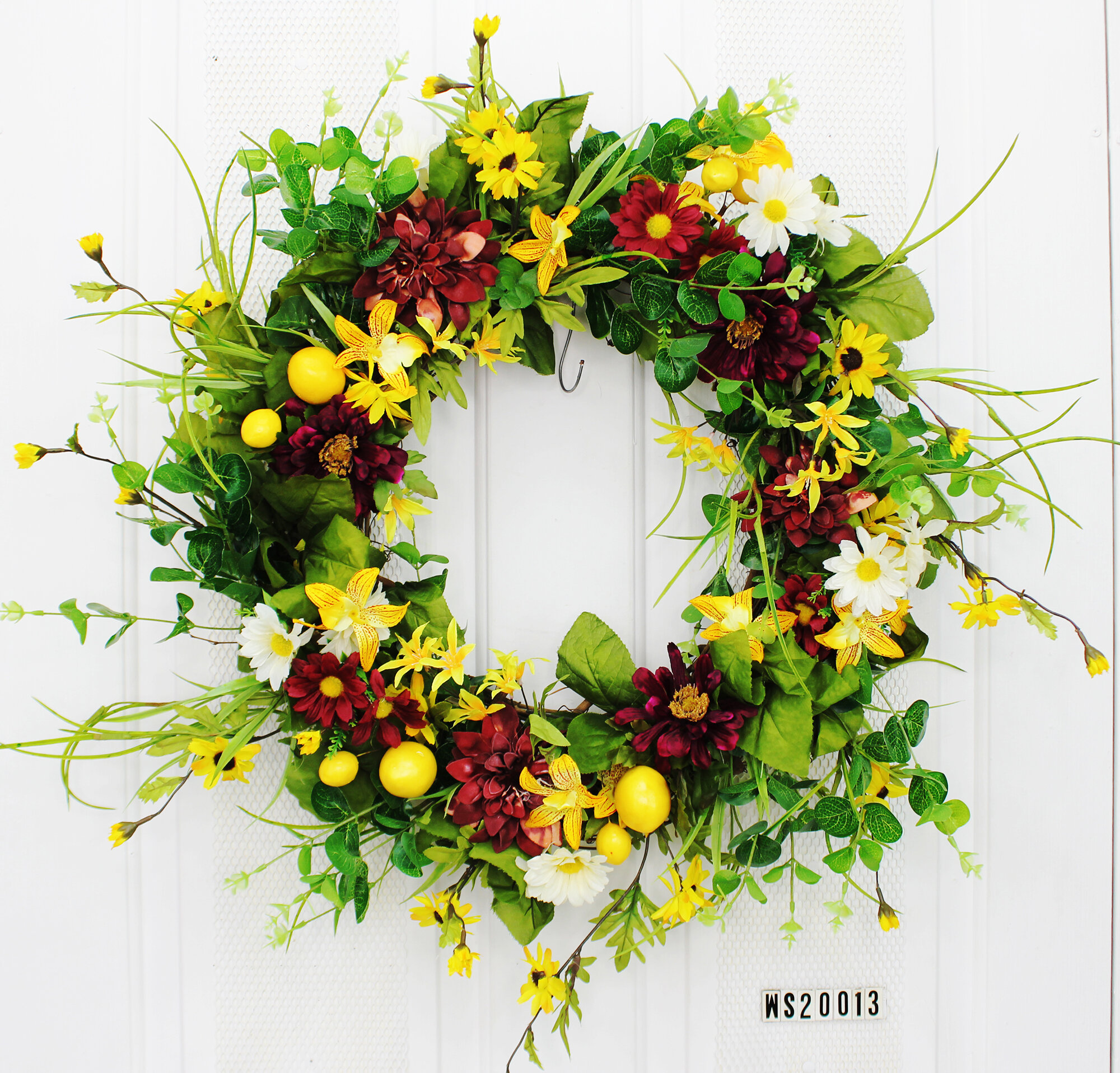 Rosalind Wheeler 24 Foam Wreath & Reviews