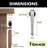 Mini Non-Bypass Sliding Standard Double Door Barn Door Hardware Kit-54371223