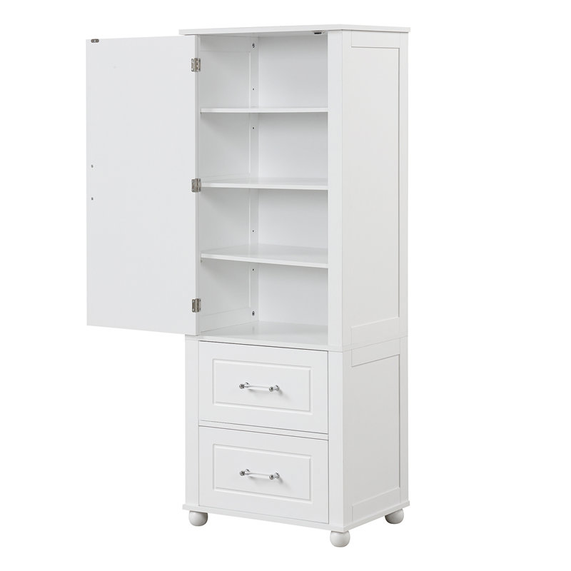 Armoire à linge Brogène, Blanc