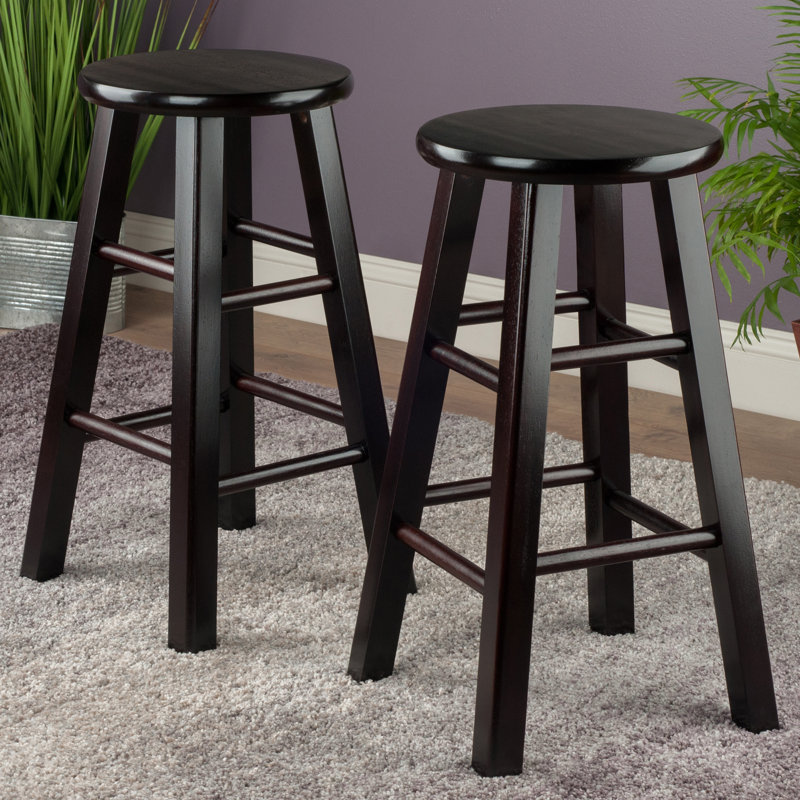 Tabouret de bar et de comptoir Oakhur, Espresso, Tabouret de comptoir (assise de 24 po de hauteur)