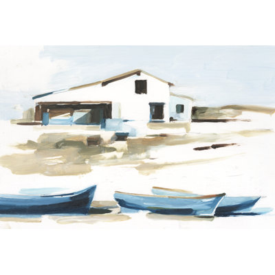 Beach Outpost II by Ethan Harper - Wrapped Canvas Print