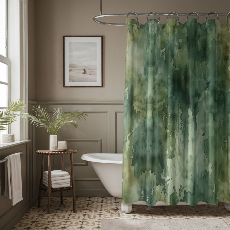 Rideau de douche Camo Paint - Premium, H 74 po x l 71 po