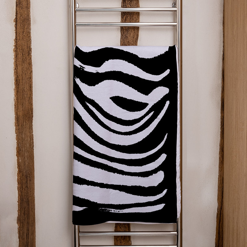 Meranda Midweight Bath Towel, Black