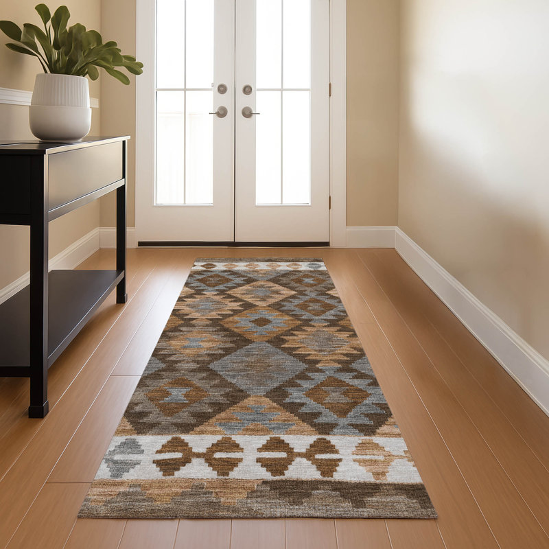 Premium Machine Washable Mayfield Tribal Rug, Runner 2'3" x 7'6"