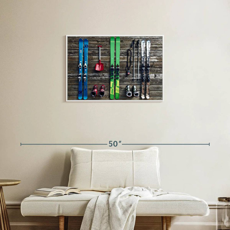 Équipement de ski, Cadre flottant blanc, 31 po x 21 po
