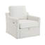 Fauteuil pivotant avec tissu chenille doux