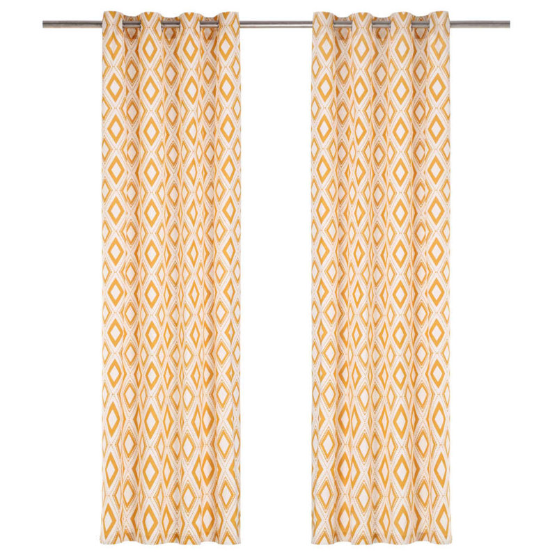 Pierpoint Cotton Room Darkening Curtain Pair, 140 W x 225 D cm