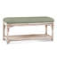Summer Retreat Wicker Shelf Storage Bench-71425151-86505836