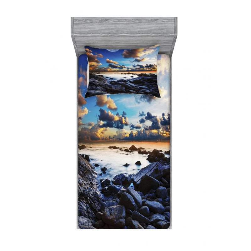 Microfiber Sheet Set, Twin XL Sheet Set with Fitted Sheet