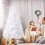 ? Décoration de Noël - arbre de Noël de 7 pi de hauteur avec 1000 pointes de pin et pieds en métal décoratifs