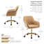 Kierulf Velvet Office Chair-308750307