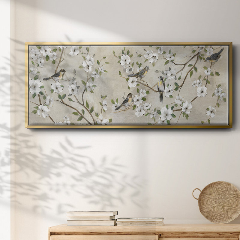 Flocking Together- Framed Canvas, 20" H x 50" W