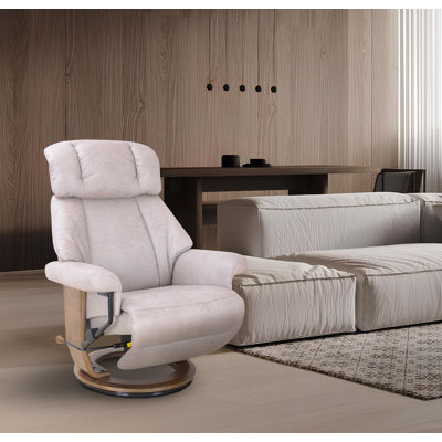 Fauteuil inclinable pivotant rembourré - pivotant à 360 °, appui-tête réglable et repose-pieds rabattable