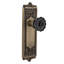 Egg & Dart Plate with Crystal Black Door Knob-832167597-832167605