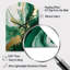 Horloge murale verte et or Serene Cascade III - Abstract Arch-104240875
