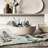 over&back Woven Frayed Chambray Table Runner-101293213-101293214