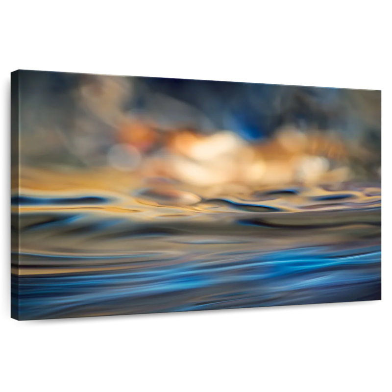 Evening Waves, 8" H x 12" W