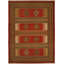 Wool Area Rug in Rust/Red/Green-607265148